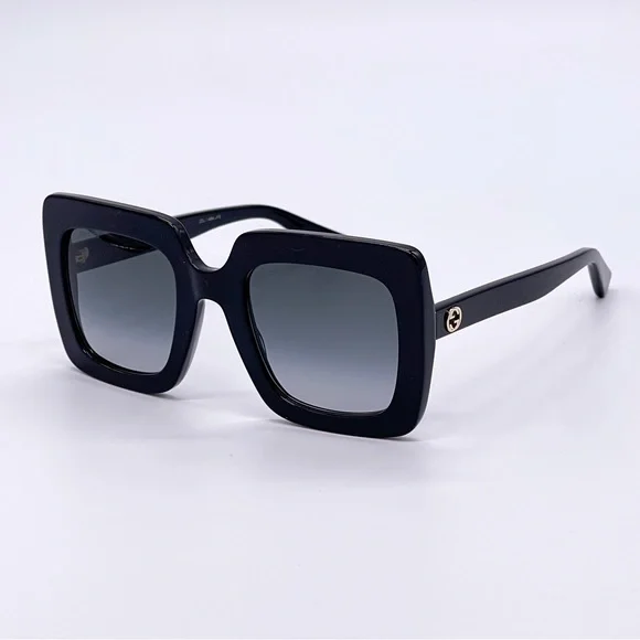 NEW GUCCI GG0328S 001 SQUARE WOMEN SUNGLASSES GUCCI NEW COLLECTION EYEWEAR - Picture 3 of 12